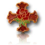 Pin's Maçonnique Chevalier Rose Croix 