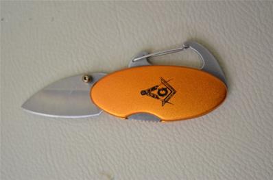 mini couteau porte clef orange