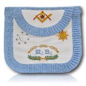 Tablier de Maître Rite Français Traditionnel  Cuir Brodé Main