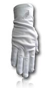 Gants Blancs Lycra Acacia Argenté