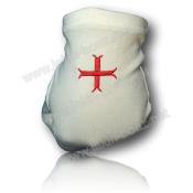 Gants Blancs Lycra Brodés Croix Templier