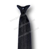 Cravate Noire Maçonnique avec accroche de Sécurité