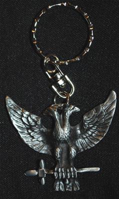 Porte-clef aigle bicéphale maçonnique