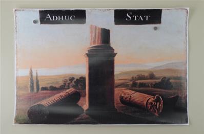 Tableau de loge "Adhuc Stat