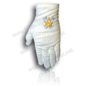 Gants Équerre Compas "G" Dorés Acacia Bleu