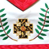 Tablier Rose Croix 18em REAA CUIR